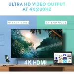 Ugreen CM195 USB-C Docking Station με HDMI 4K PD Γκρι 70411 - Image 10