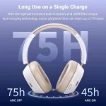 Ugreen HP203 Ασύρματα / Ενσύρματα Over Ear Ακουστικά με 45 ώρες Λειτουργίας Μπλε 65384 - Image 3