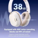 Ugreen HP203 Ασύρματα / Ενσύρματα Over Ear Ακουστικά με 45 ώρες Λειτουργίας Μπλε 65384 - Image 5
