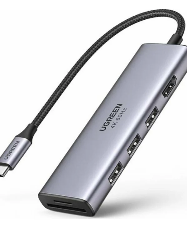 Ugreen CM511 USB-C Docking Station με HDMI 4K Ασημί 60383