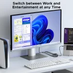 Ugreen USB 2.0 Hub 2 Θυρών με σύνδεση USB-C 55451 - Image 4