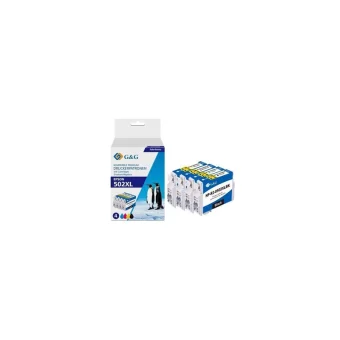 G&G Πακέτο Συμβατών Μελανιών Εκτυπωτή InkJet Epson 502XL 550 Σελίδων 9.2ml Πολλαπλό (Color) 1τμχ 16433