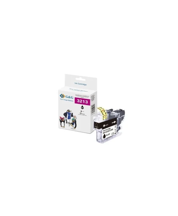 G&G Συμβατό Μελάνι Εκτυπωτή InkJet Brother LC-3213BK 400 Σελίδων Πολλαπλό (Color) 1τμχ 14922