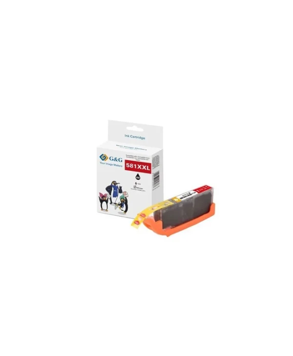 G&G Συμβατό Μελάνι Εκτυπωτή InkJet Canon CLI-581BK XXL 11.7ml Πολλαπλό (Color) 1τμχ 15841