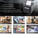 G&G Θερμικός Εκτυπωτής Αποδείξεων Wi-Fi / Ethernet / USB / Bluetooth 21760 - Image 2
