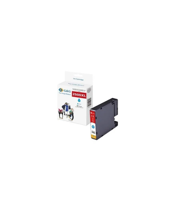 G&G Πακέτο Συμβατών Μελανιών Εκτυπωτή InkJet Canon PGI-2500XLC Πολλαπλό (Color) 1τμχ 9858