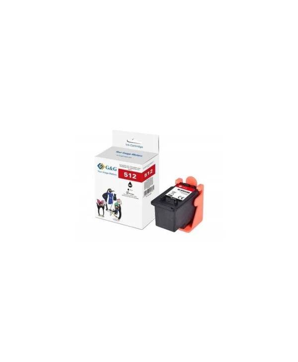 G&G Συμβατό Μελάνι Εκτυπωτή InkJet Canon PG-512 401 Σελίδων Μαύρο 1τμχ 14687