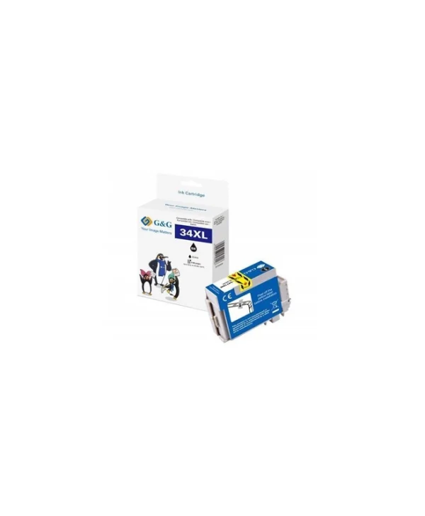 G&G Συμβατό Μελάνι Εκτυπωτή InkJet Epson 34XL/ T3471 16.3ml Μαύρο 1τμχ 14613