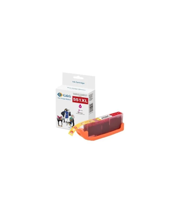 G&G Συμβατό Μελάνι Εκτυπωτή InkJet Canon CLI-551M XL 660 Σελίδων 11ml Ματζέντα 1τμχ 14568