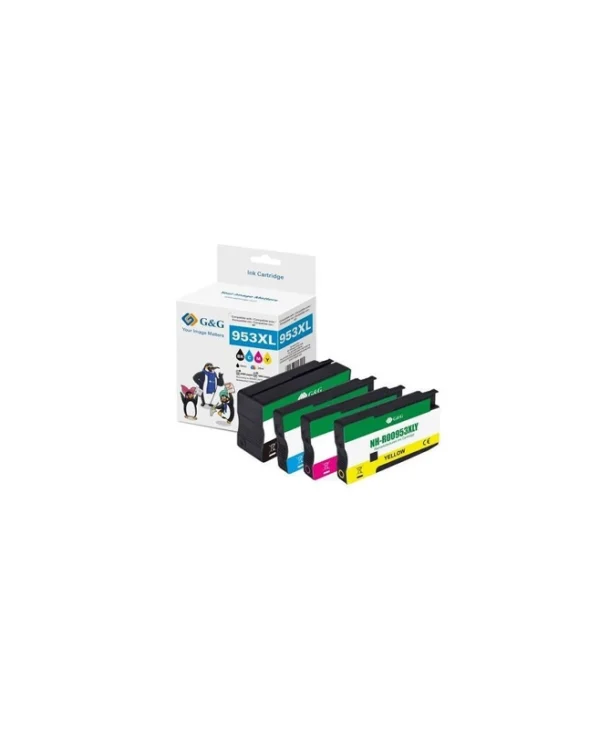G&G Πακέτο Συμβατών Μελανιών Εκτυπωτή InkJet HP 953XL, 3HZ52A Πολλαπλό (Color) 1τμχ 14797