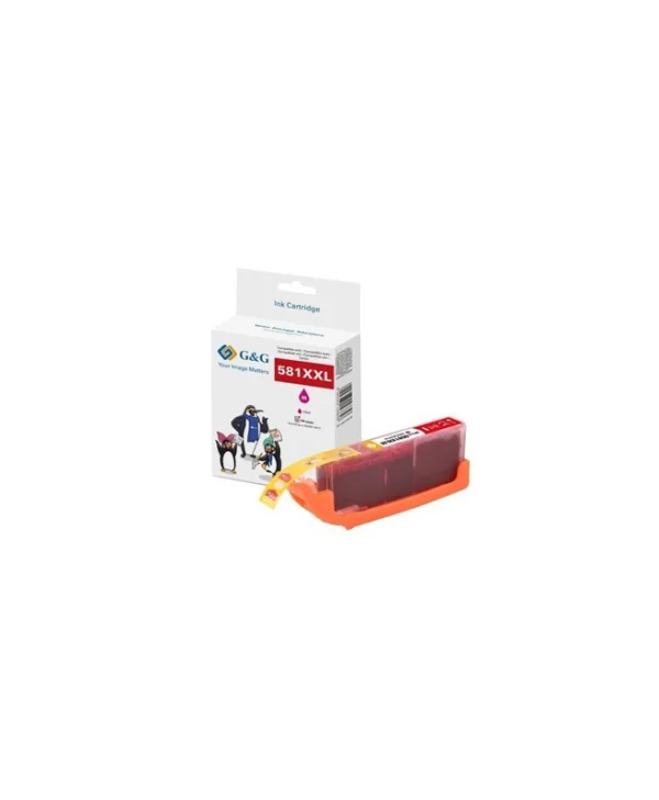 G&G Συμβατό Μελάνι Εκτυπωτή InkJet Canon CLI-581M XXL 747 Σελίδων 12ml Ματζέντα 1τμχ 15843