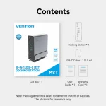Vention USB-C Docking Station με HDMI/DisplayPort 4K PD Ethernet και σύνδεση 3 Οθονών Γκρι (TPUH0) - Image 8