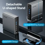Vention USB-C Docking Station με HDMI/DisplayPort 4K PD Ethernet και σύνδεση 3 Οθονών Γκρι (TPUH0) - Image 11