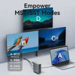 Vention USB-C Docking Station με HDMI/DisplayPort 4K PD Ethernet και σύνδεση 3 Οθονών Γκρι (TPUH0) - Image 12