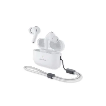 Vention Echo Lite E11 Plus In-ear Bluetooth Handsfree Ακουστικά με Αντοχή στον Ιδρώτα και Θήκη Φόρτισης Λευκά NBVW0-PLUS