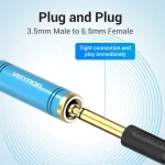 Vention Μετατροπέας 3.5mm male σε 6.3mm female Μπλε 1τμχ VAB-S04-L - Image 4