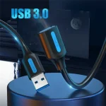 Vention USB 3.0 Cable USB-A male - USB-A female Μαύρο 2m 056479 CBHBH - Image 3