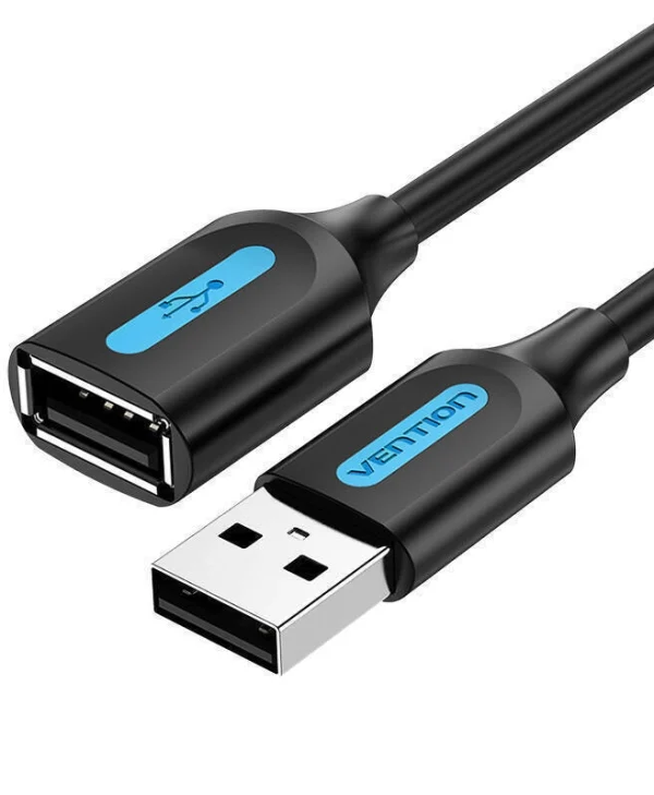 Vention USB 2.0 Cable USB-A male - USB-A female Μαύρο 3m 056484 CBIBI