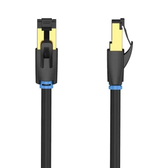 Vention S/FTP Cat.8 Καλώδιο Δικτύου Ethernet 0.5m Μαύρο 1τμχ IKABD