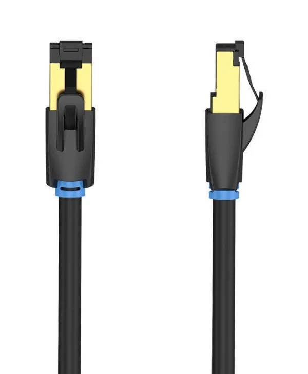 Vention S/FTP Cat.8 Καλώδιο Δικτύου Ethernet 0.5m Μαύρο 1τμχ IKABD