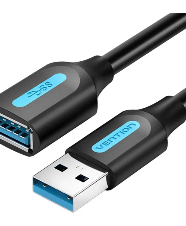 Vention USB 3.0 Cable USB-A male - USB-A female Μαύρο 0.5m (CBHBD)