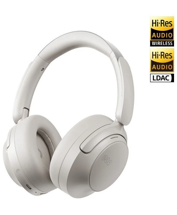 QCY H3S Ασύρματα Bluetooth Over Ear Ακουστικά Λευκά QCY-H3S White