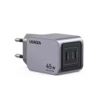 Ugreen Φορτιστής Χωρίς Καλώδιο GaN με 2 Θύρες USB-C 45W Power Delivery / Quick Charge 3.0 Γκρι (Nexode Pro) 35008 - Image 2