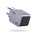 Ugreen Φορτιστής Χωρίς Καλώδιο GaN με 2 Θύρες USB-C 45W Power Delivery / Quick Charge 3.0 Γκρι (Nexode Pro) 35008 - Image 3