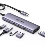 Ugreen CM511 USB-C Docking Station με HDMI 4K PD Ethernet Γκρι 15597