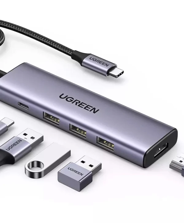 Ugreen CM511 USB-C Docking Station με HDMI 4K PD Ethernet Γκρι 15597