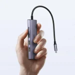 Ugreen CM511 USB-C Docking Station με HDMI 4K PD Ethernet Γκρι 15597 - Image 3