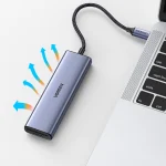 Ugreen Cm511 USB-C Docking Station με HDMI 4K PD Ethernet Γκρι 20956A - Image 6
