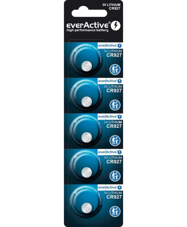everActive Μπαταρίες Λιθίου Ρολογιών CR927 5τμχ CR9275BL