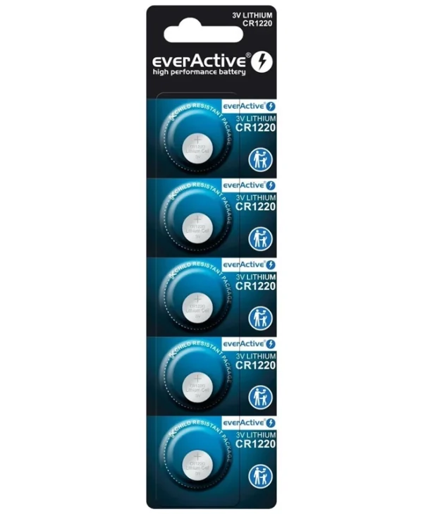 Everactive Cr1220 Μπαταρίες Λιθίου 3v 5τμχ CR12205BL