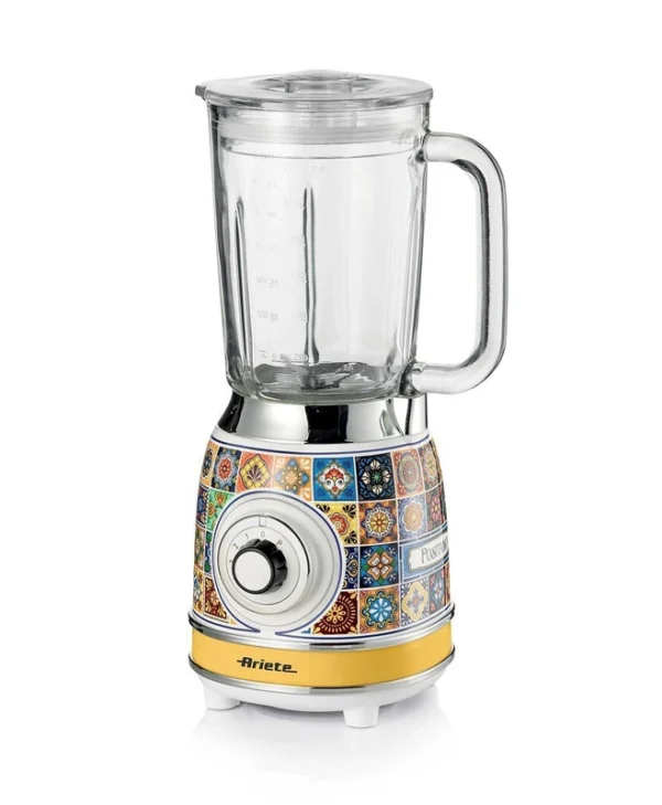 Ariete Positano Μπλέντερ για Smoothies με Γυάλινη Κανάτα 1.5lt 1000W Πολύχρωμο 0583PO