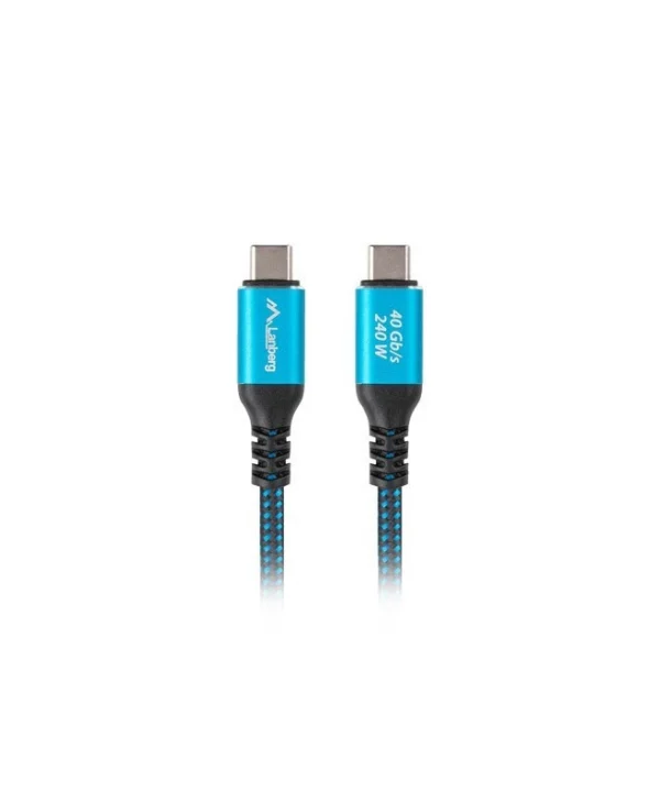 Lanberg USB 2.0 Cable USB-C male - USB-C 240W Μαύρο 0.5m CA-CMCM-44CU-0005-BK