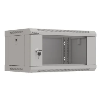 Lanberg Επιτοίχια Καμπίνα Rack 4U Γκρι WF03-5304-10S