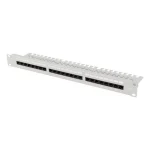 Lanberg Patch Panel για Rack 1U 19" 24 Θυρών Γκρι PPUA-1124-S