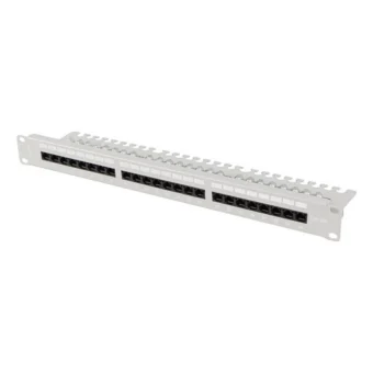 Lanberg Patch Panel για Rack 1U 19" 24 Θυρών Γκρι PPUA-1124-S