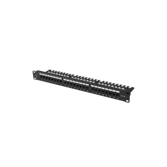 Lanberg Patch Panel 24port 1u 19" Cat 5e Utp Black Ppu5-1124-b PPU5-1124-B