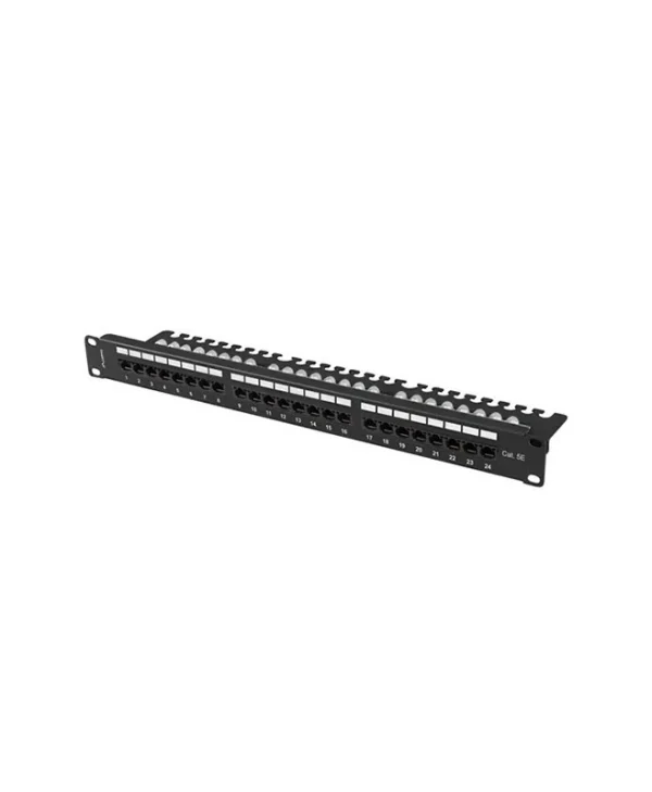 Lanberg Patch Panel 24port 1u 19" Cat 5e Utp Black Ppu5-1124-b PPU5-1124-B
