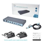 i-tec USB 3.0 / USB-C / Thunderbolt 3 Dual Display Docking Station CADUAL4KDOCK - Image 4