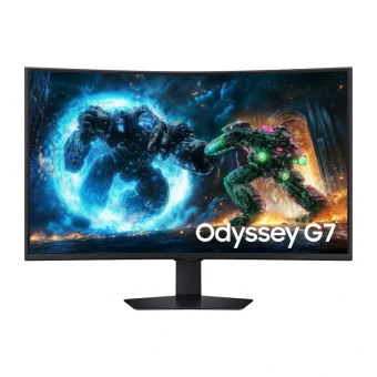 Samsung Odyssey G7 G75F VA HDR Curved Gaming Monitor 37" 4K 3840x2160 165Hz με Χρόνο Απόκρισης 1ms GTG LS37FG750EUXEN