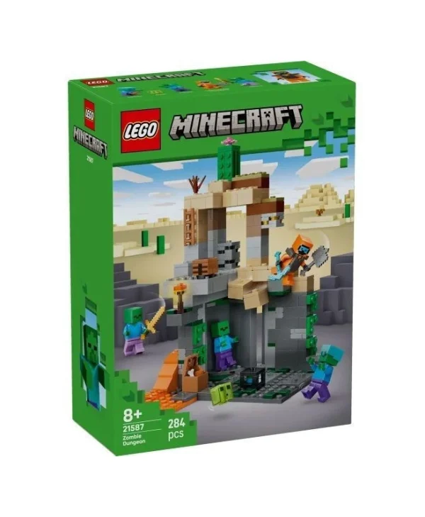 LEGO Minecraft Zombie Dungeon για 8+ ετών Ετών 284τμχ 21587
