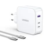 Ugreen Φορτιστής με Θύρα USB-A και 2 Θύρες USB-C και Καλώδιο USB-C 140W Λευκός (Nexode ) 15339