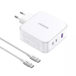 Ugreen Φορτιστής με Θύρα USB-A και 2 Θύρες USB-C και Καλώδιο USB-C 140W Λευκός (Nexode ) 15339 - Image 2