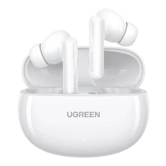 Ugreen HiTune T6 In-ear Bluetooth Handsfree Ακουστικά με Αντοχή στον Ιδρώτα και Θήκη Φόρτισης Λευκά 15158