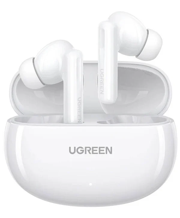Ugreen HiTune T6 In-ear Bluetooth Handsfree Ακουστικά με Αντοχή στον Ιδρώτα και Θήκη Φόρτισης Λευκά 15158