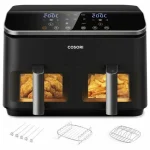 Cosori Dual Basket 8.5 Chef Edition Air Fryer με Διπλό Αποσπώμενο Κάδο 8.5lt Μαύρο CAF-R901-AEU