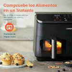 Cosori Dual Basket 8.5 Chef Edition Air Fryer με Διπλό Αποσπώμενο Κάδο 8.5lt Μαύρο CAF-R901-AEU - Image 6